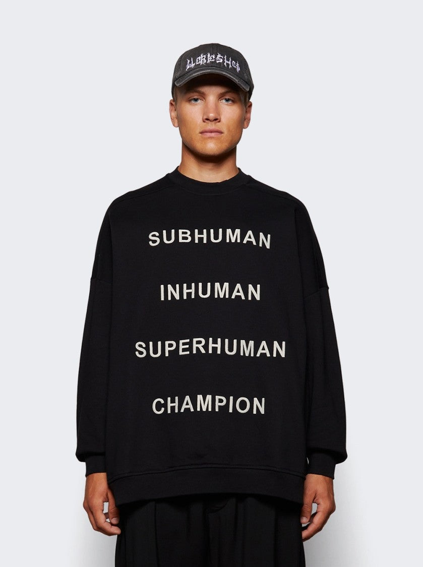 Rick Owens X Champion Knitted Jumbo Sweat Black
