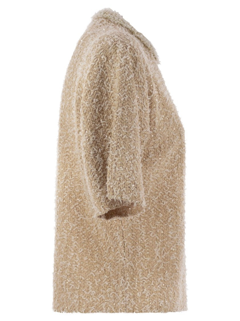 Fabiana Filippi Tweed-Effect Yarn Crew-Neck T-Shirt