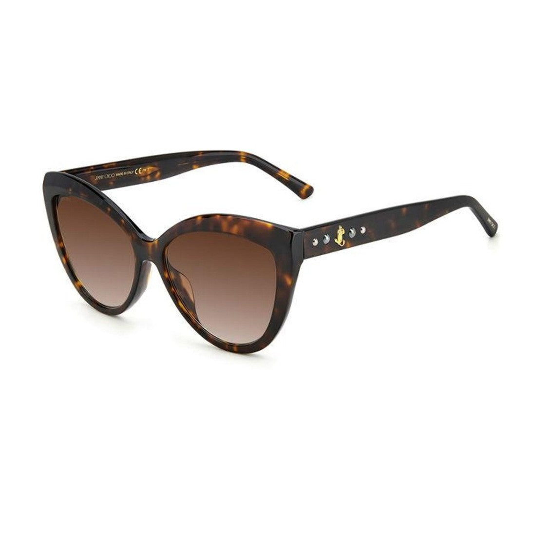 Jimmy Choo Gradient Brown Sinnie/G/S Cat-Eye Celluloid Sunglasses