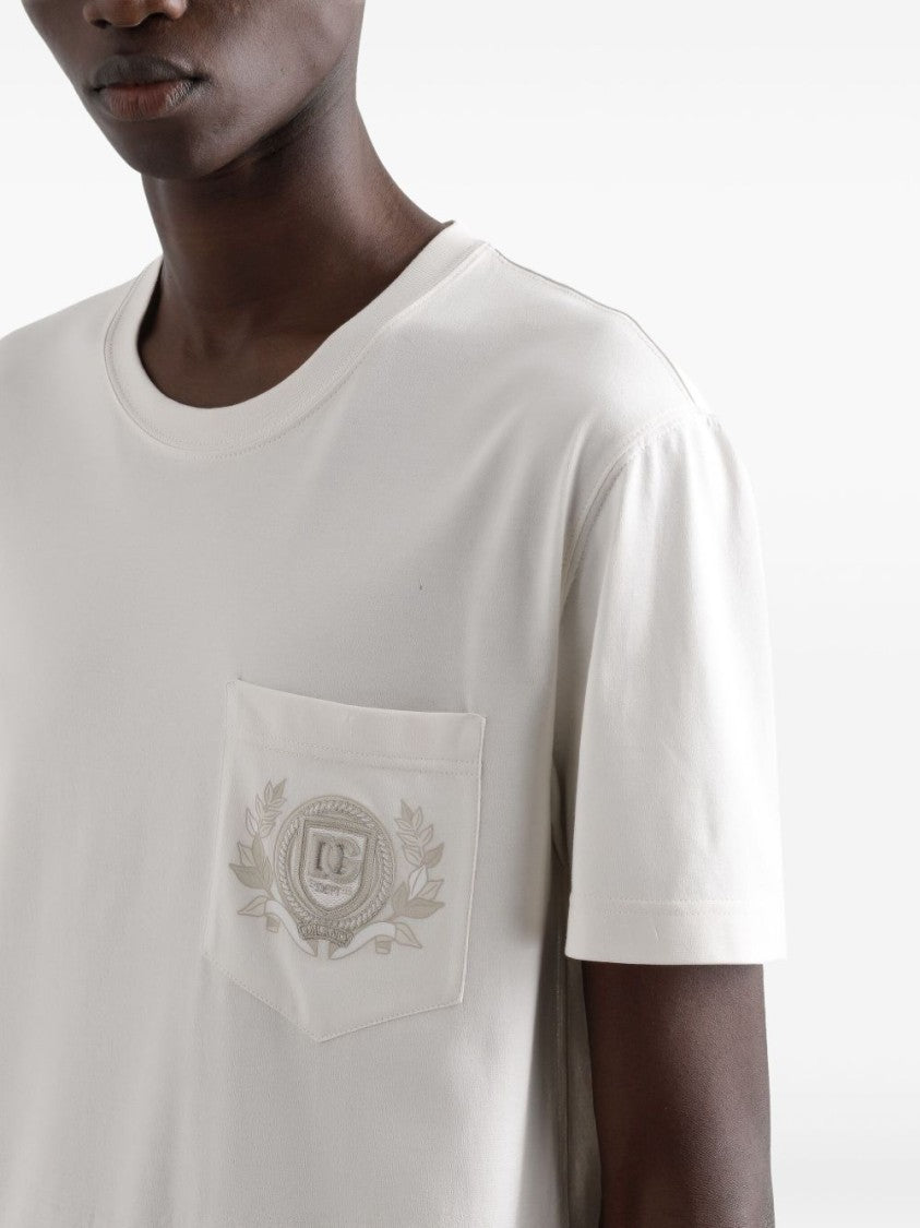 Dolce & Gabbana White Short Sleeve T-Shirt