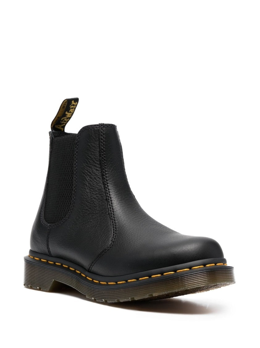 Dr. Martens Smooth Leather Ankle Boot With Elastic Side Panels