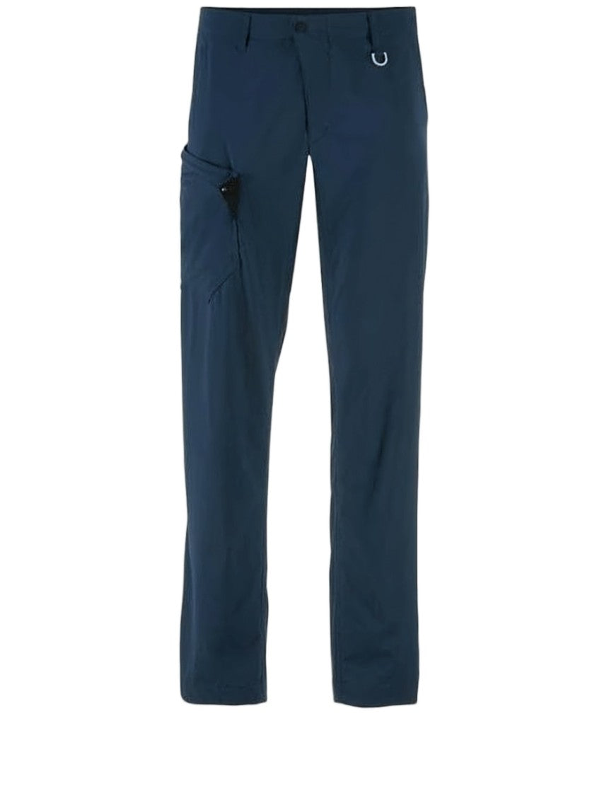 Klattermusen Streamlined Blue Straight Pants With Functional Pocket