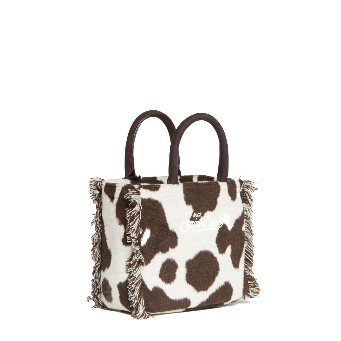 Mc2 Saint Barth Cowhide Mini Felt Vanity Bag