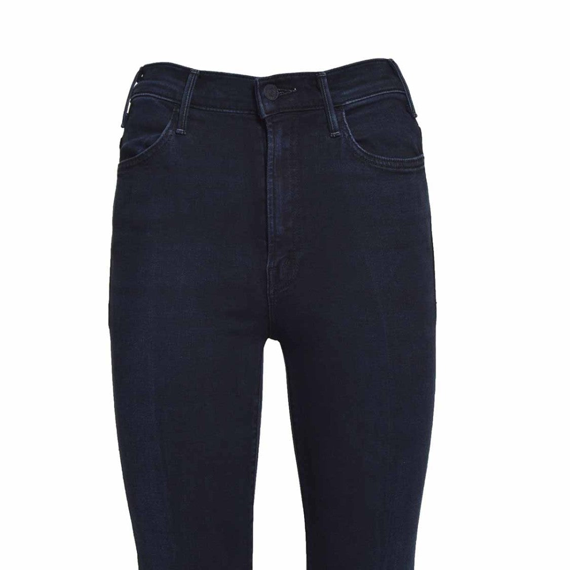 Mother The Hustler Ankle Cotton Jeans Dark Blue Mother