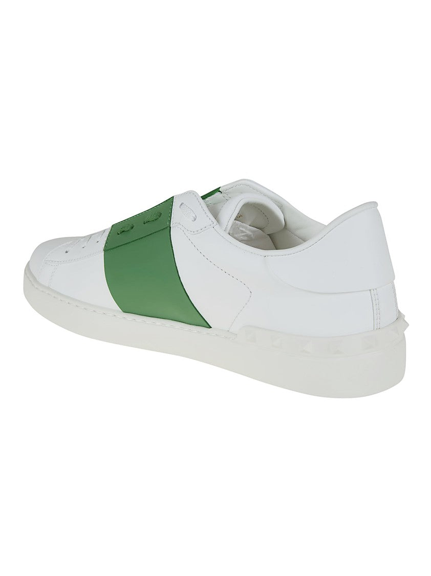 Valentino Garavani Low-Top White Sneakers With Contrasting Leather Band