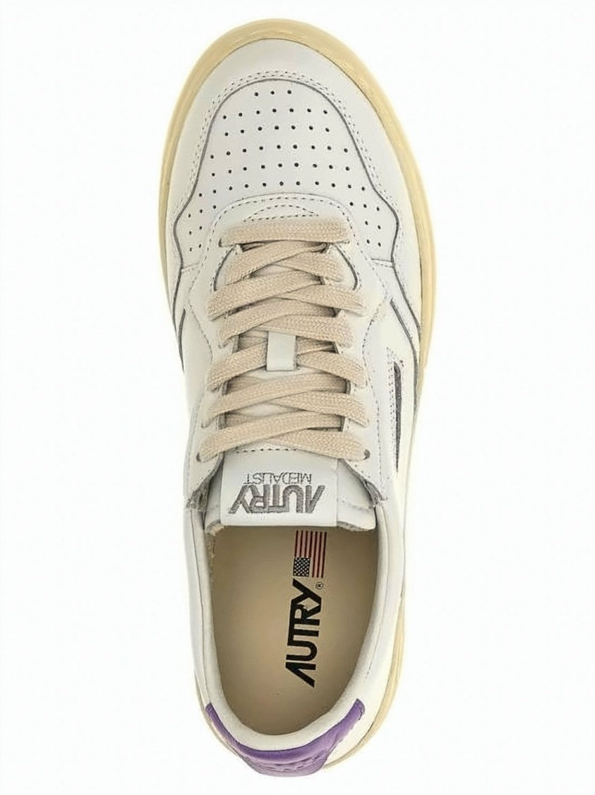 Autry Low-Top Sneakers With Smooth Leather Upper And Perforated Detailing