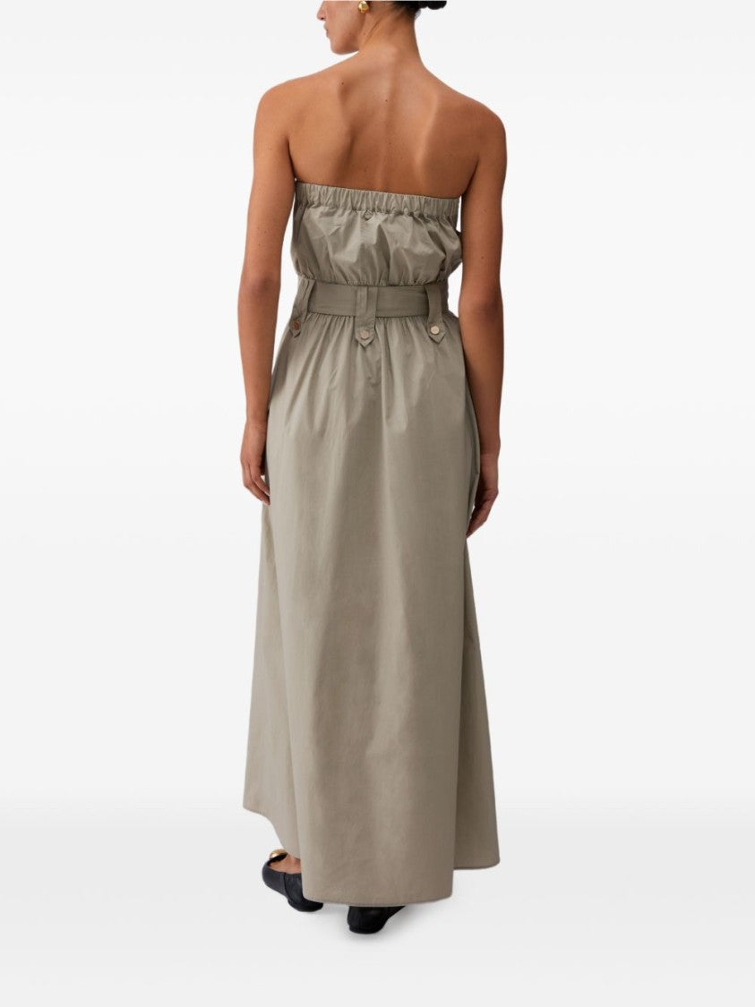 Liu Jo Light Brown Poplin Belted Day Dress