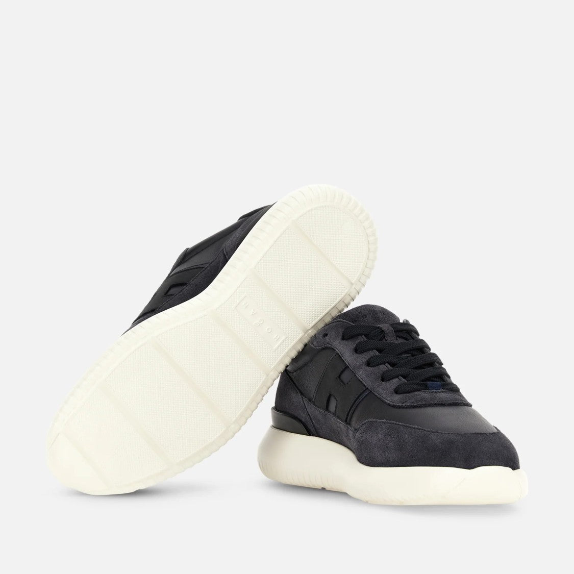 Hogan H709 Allacciato H Banda Sneakers In Blue