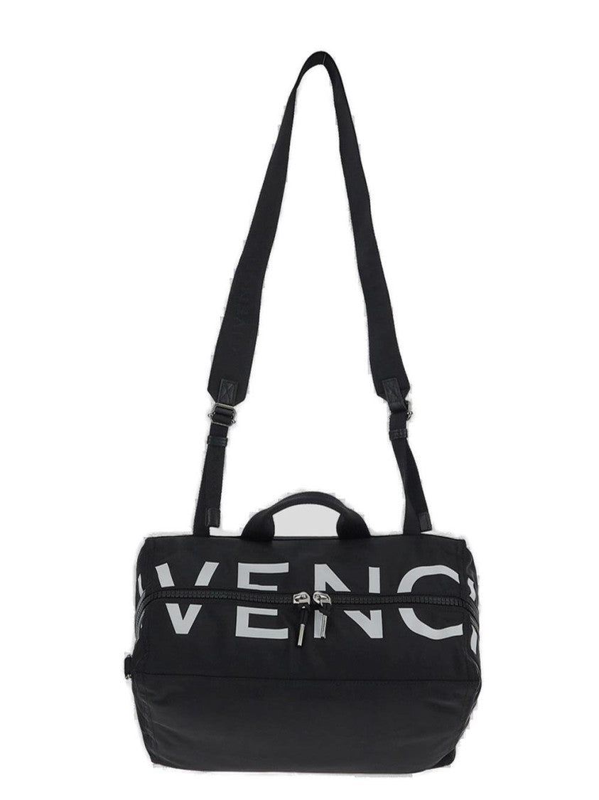 Givenchy Rectangular Duffle Bag With Bold White Lettering