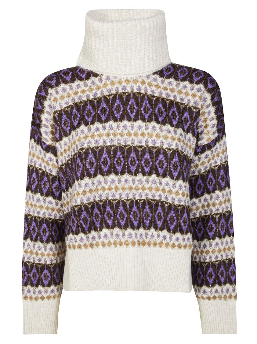 Liu Jo Cropped Turtleneck Sweater