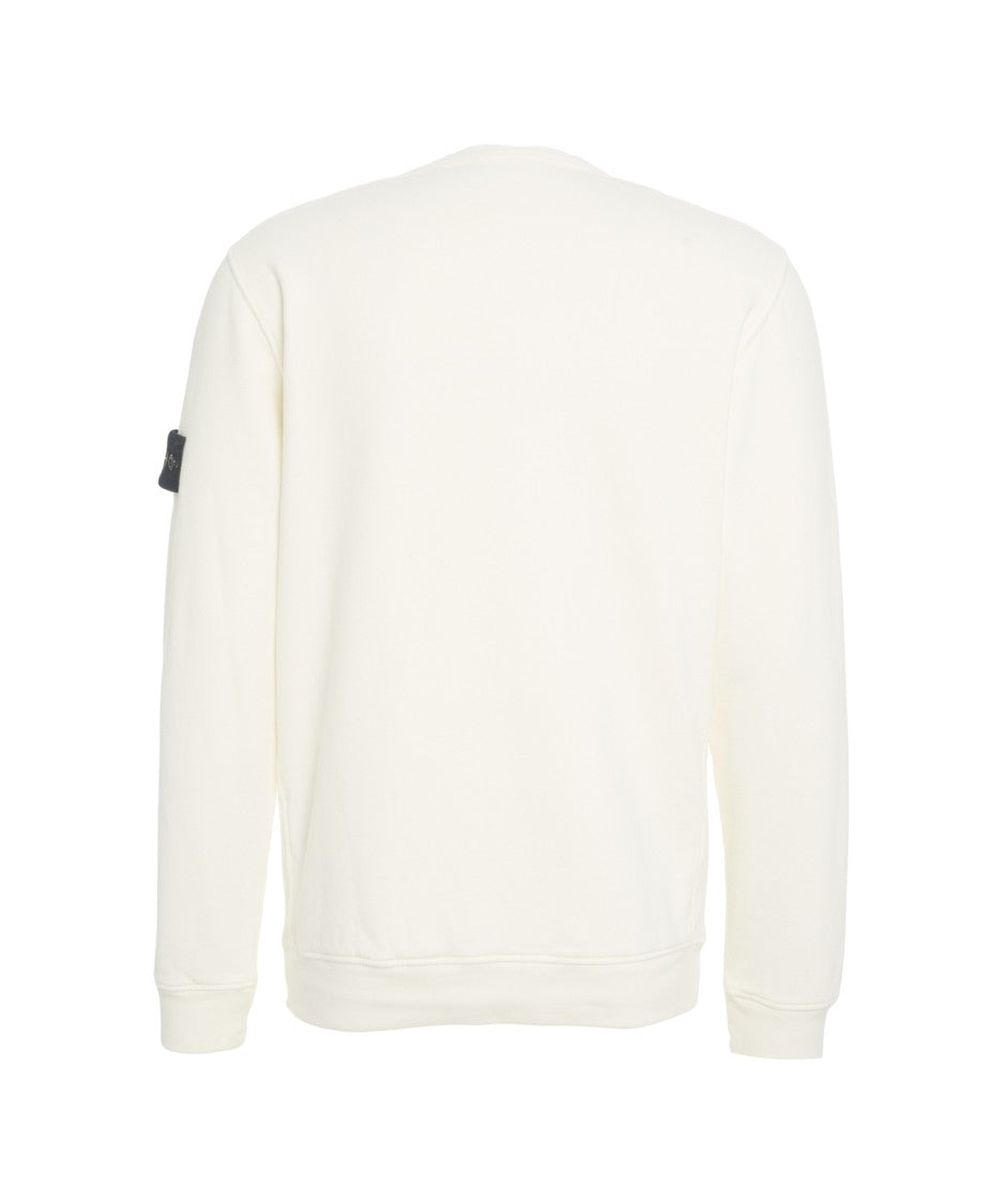 Stone Island Classic White Sweatshirt