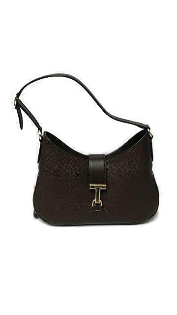 Tom Ford Curved Brown Calf Leather Bag