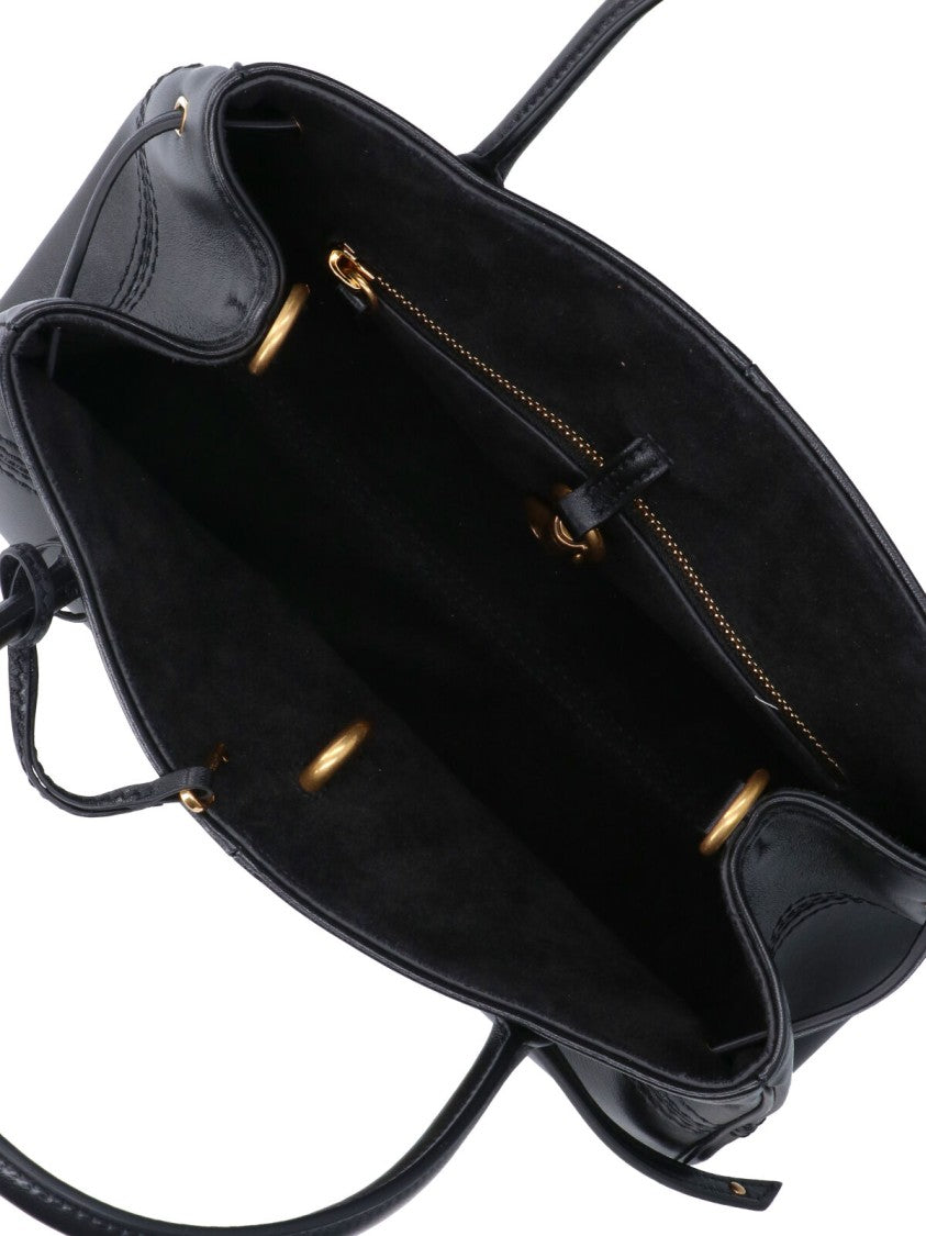 Chloé Paddington Gold Padlock Black Lambskin Shoulder Bag