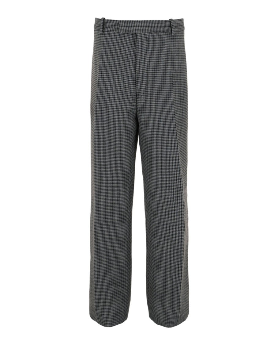 Ferragamo Houndstooth Wool Trousers