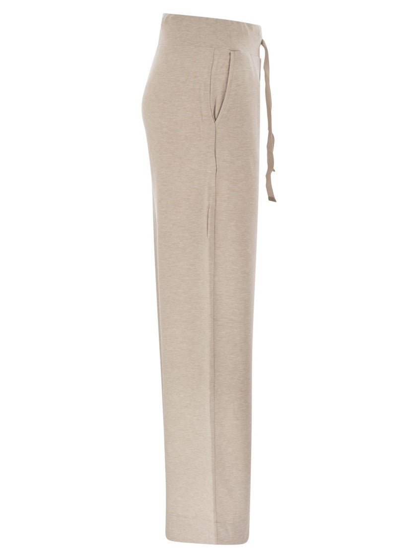 Majestic Comfort-Fit Trousers With Drawstring Waist