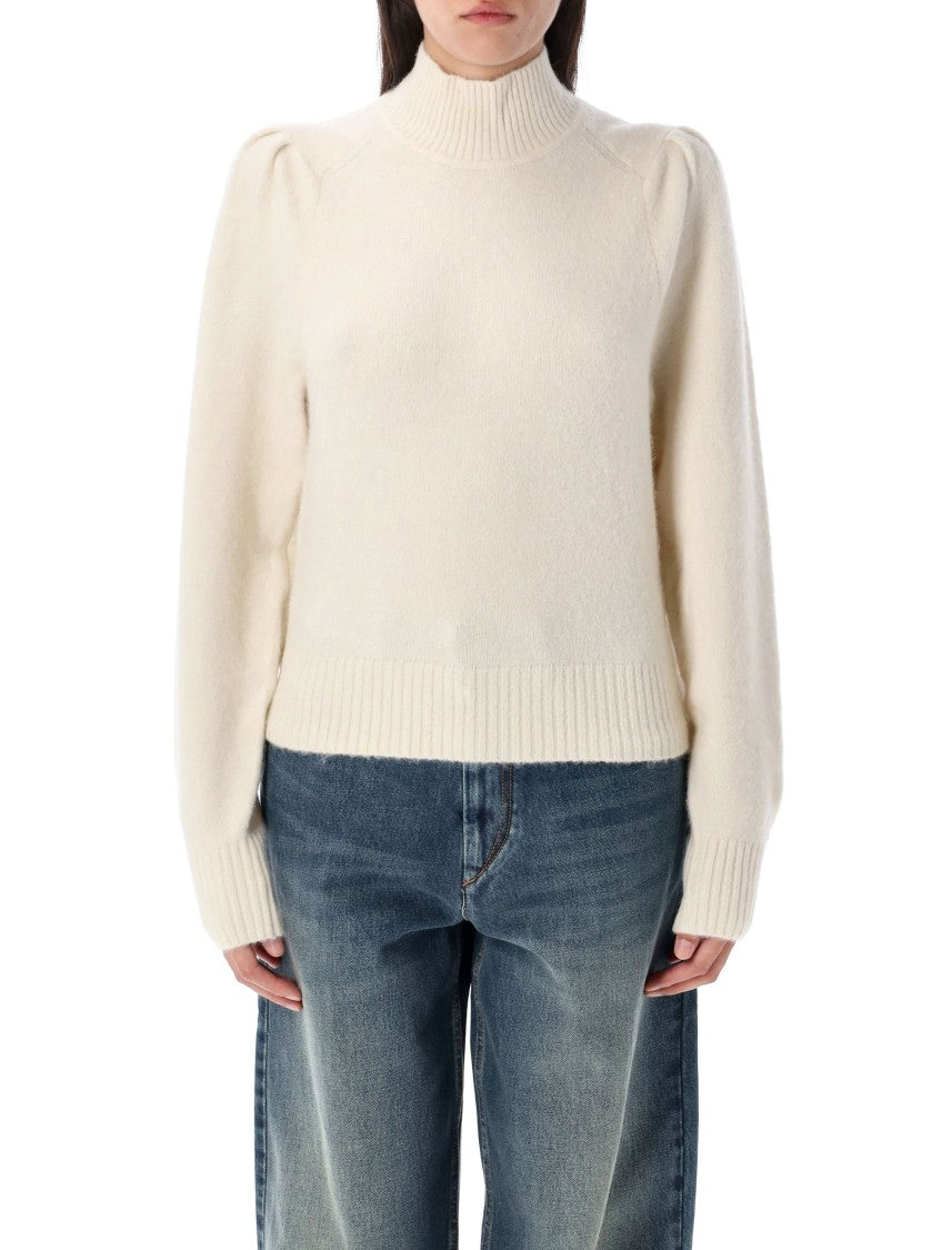 Isabel Marant Étoile Purdie High Neck Puffed Shoulder Sweater