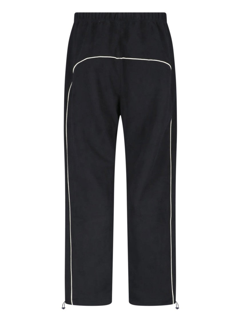 Fear Of God Essentials Black Signature White Piping Sport Trousers