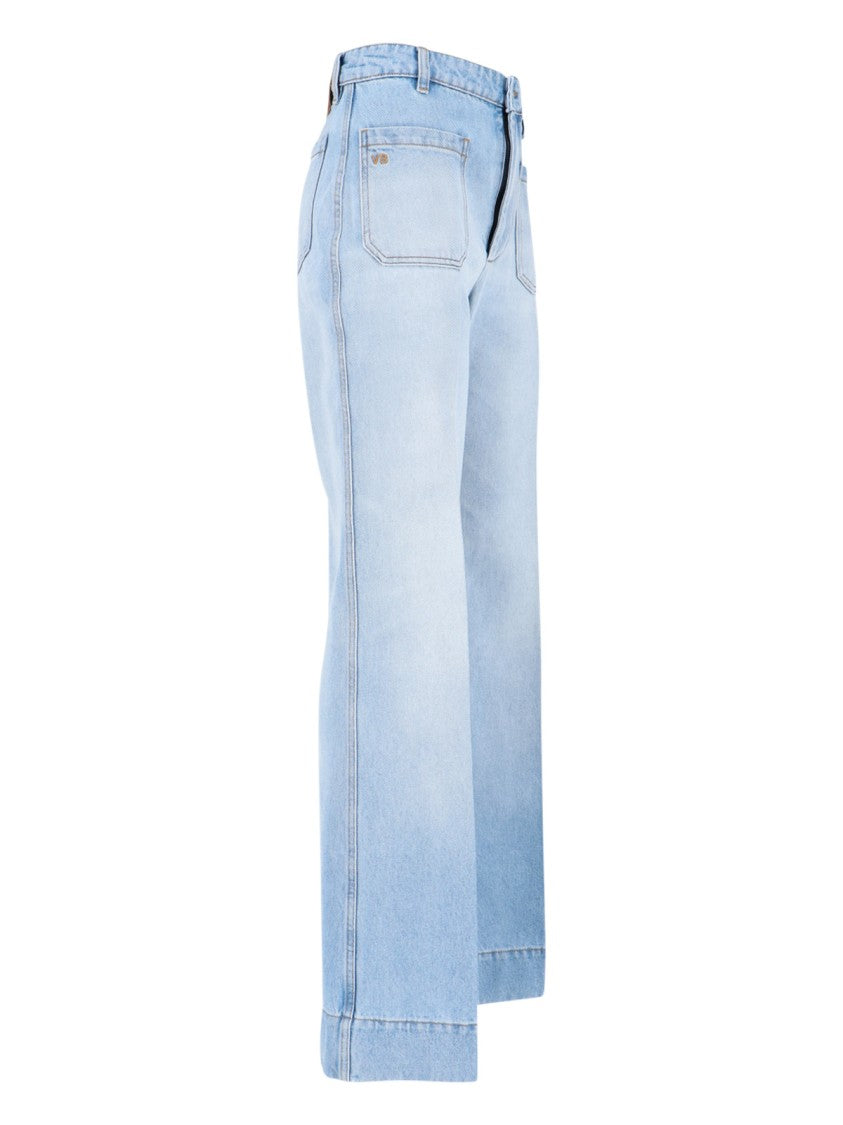Victoria Beckham "Alina" Jeans – Light Blue