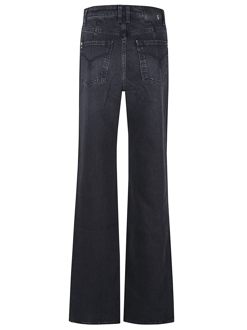 Patrizia Pepe High Waisted Straight Flare Jeans