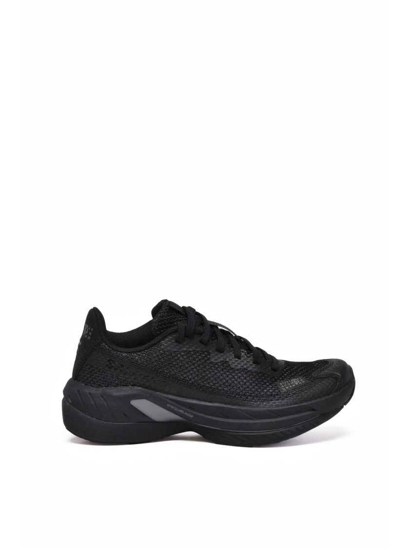 Mm6 By Maison Margiela X Salomon Black Polyester-Blend Avant-Garde Sneakers