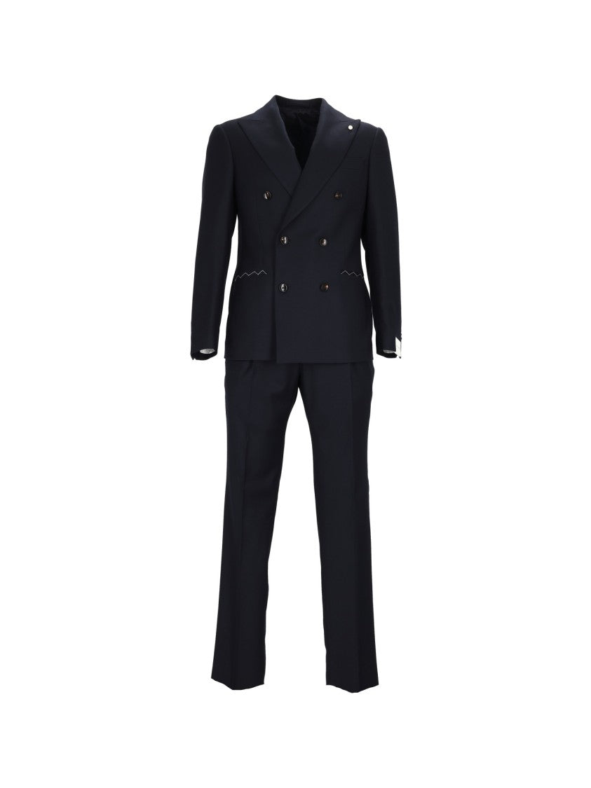 Luigi Bianchi Sartoria Drop 7 Double-Breasted Suit