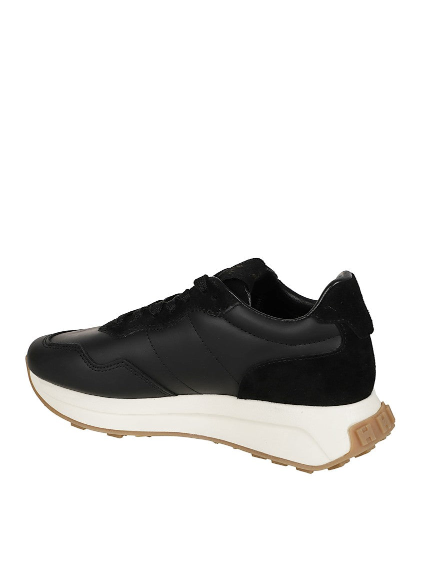 Hogan Smooth Leather Sneakers With Suede Details