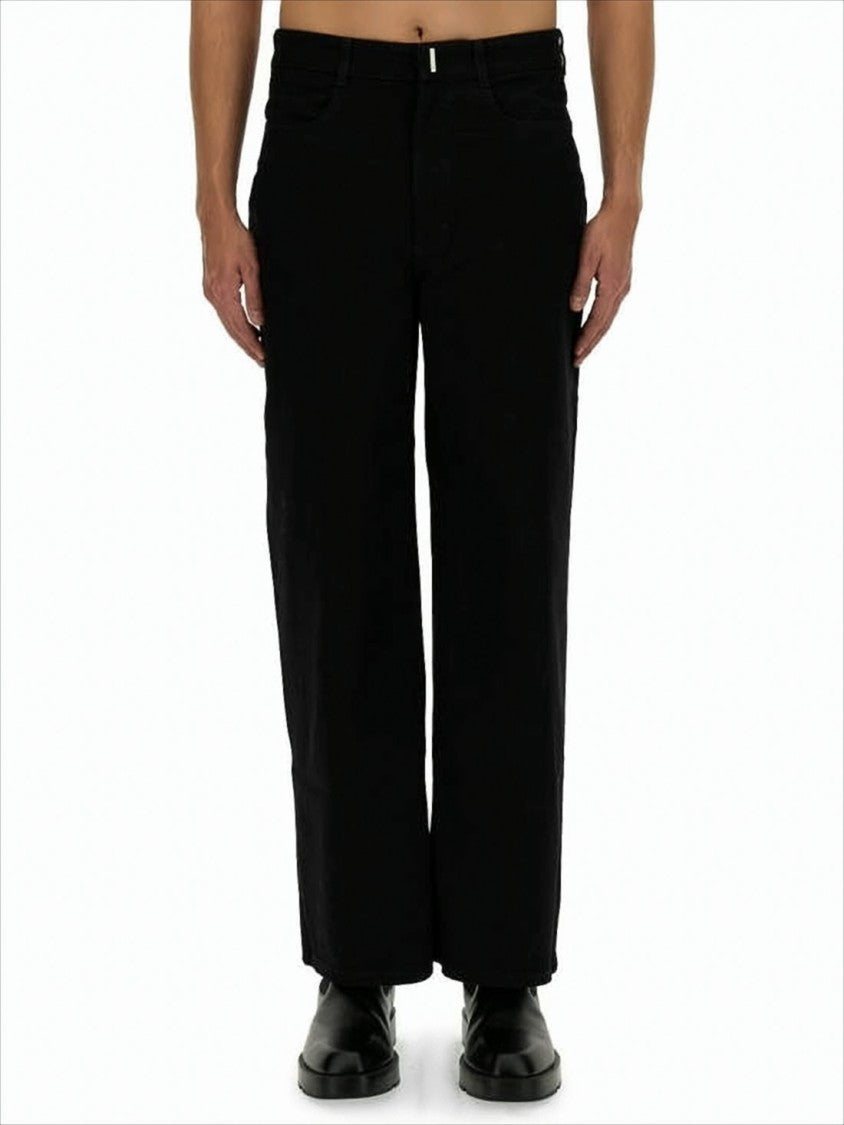 Givenchy Straight-Leg Black Denim Jeans With Minimalist Design