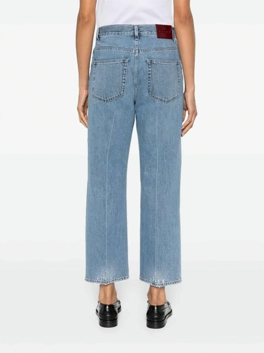Gucci Cropped Straight-Leg Denim Pants