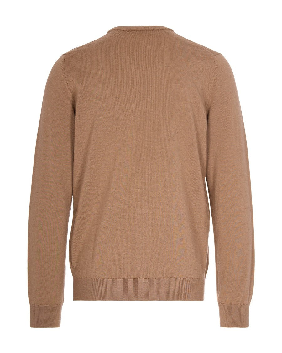 Lacoste Brown Merino Wool Sweater