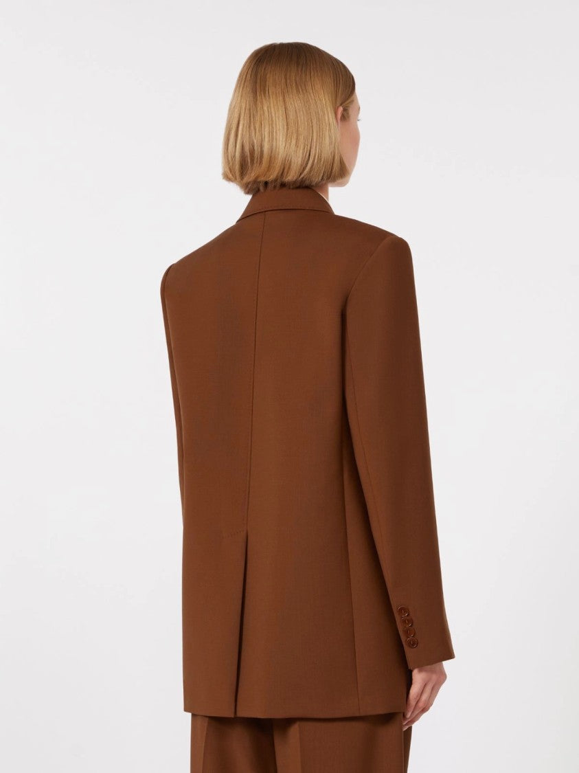 Max Mara Structured Tailored Blazer With Sharp Shoulders