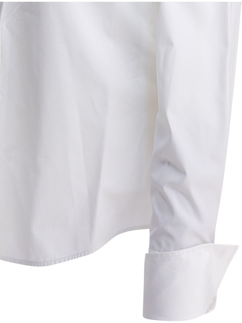 Max Mara White Tailored Shirt With Pointed Collar