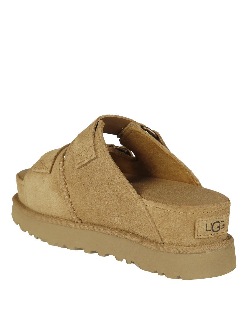 Ugg Suede Slide Sandals With Adjustable Straps