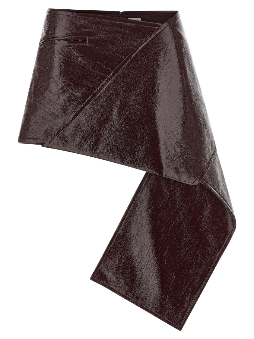 Courrèges 'Fold Vinyl Mini' Skirt