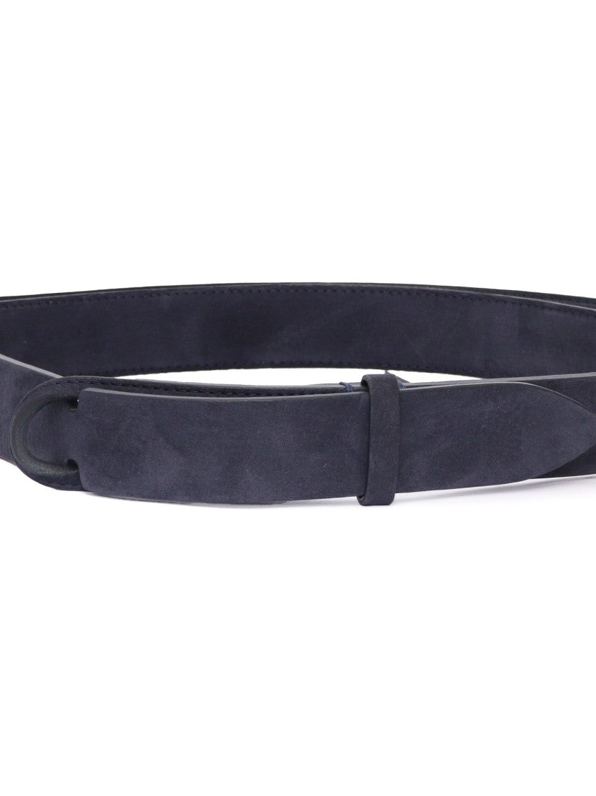 Claudio Orciani Polished Calf Leather Belt With Minimalist Design