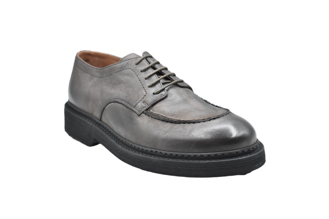 Pantanetti Moc Toe Lace-Up Shoes With Leather Upper