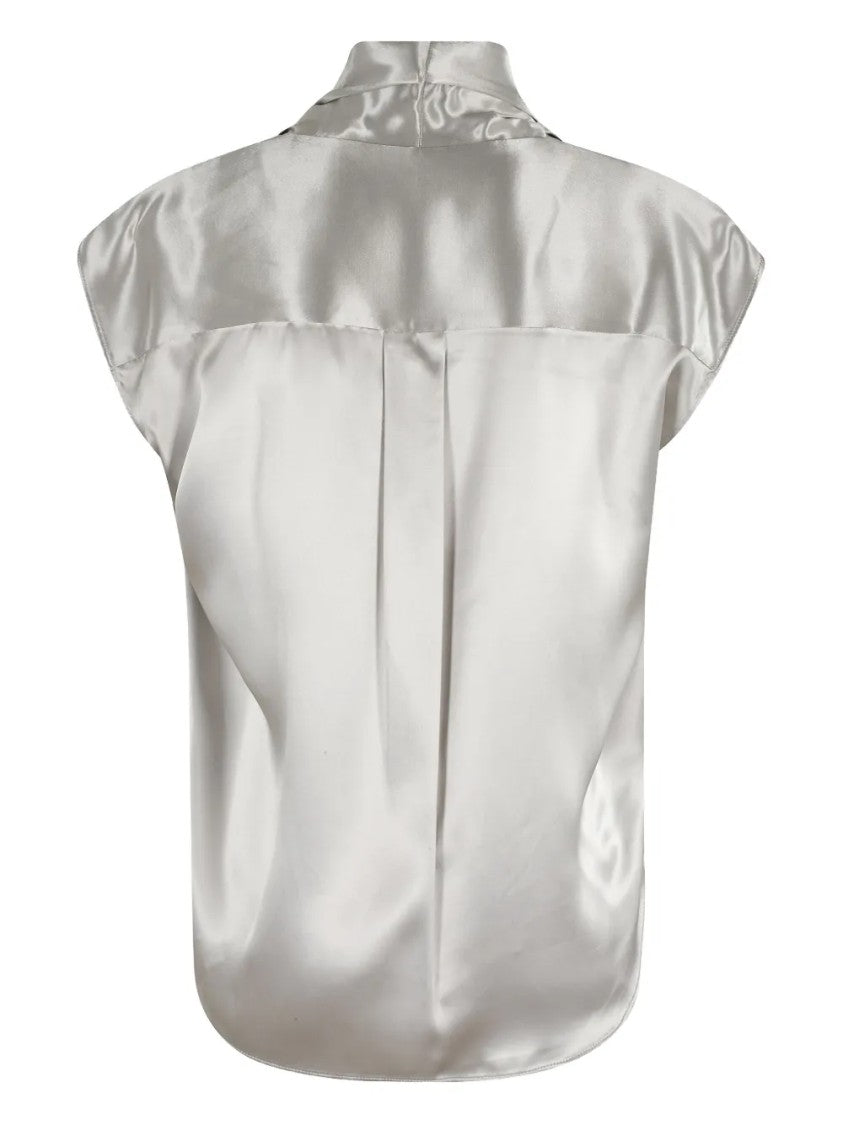 Alberta Ferretti Tailored Button-Down Structured Collar Shirt