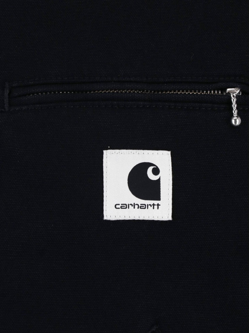 Carhartt Wip Black Og Detroit Cotton Zip-Up Jacket