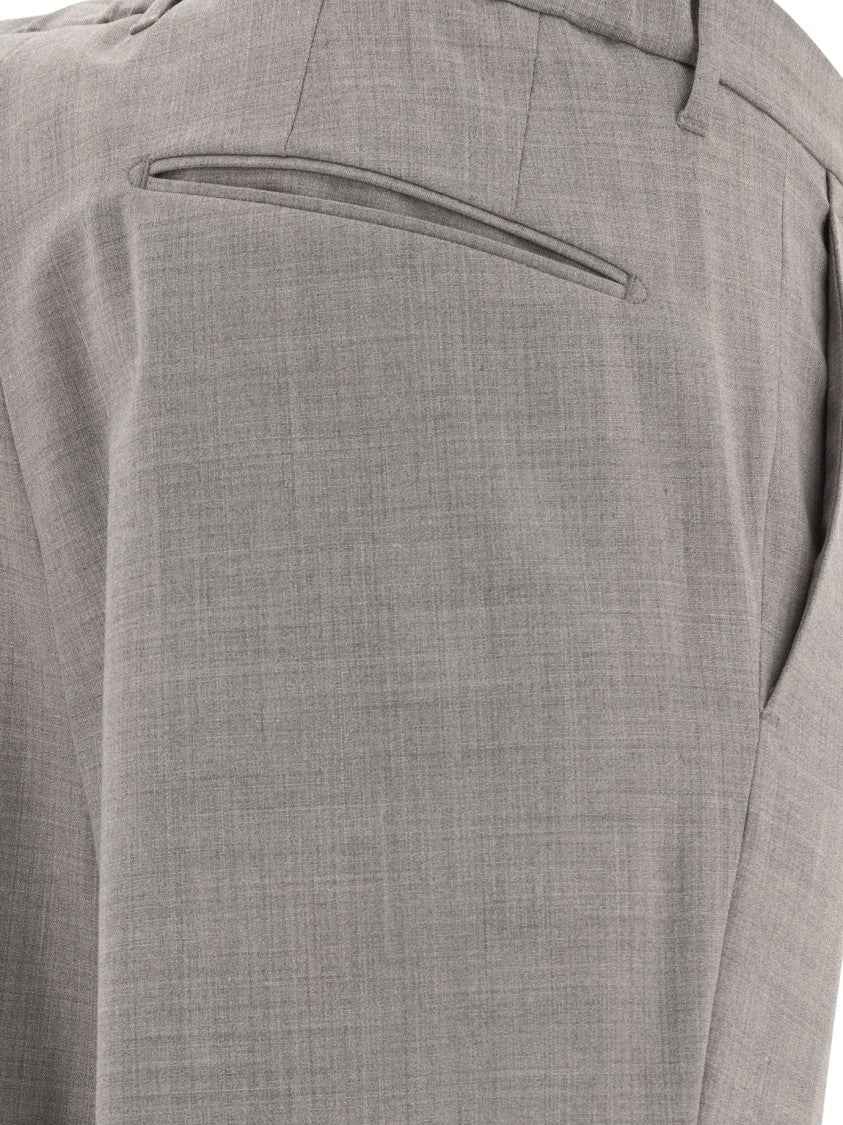 Incotex Tailored Grey Trousers With Straight-Leg Cut