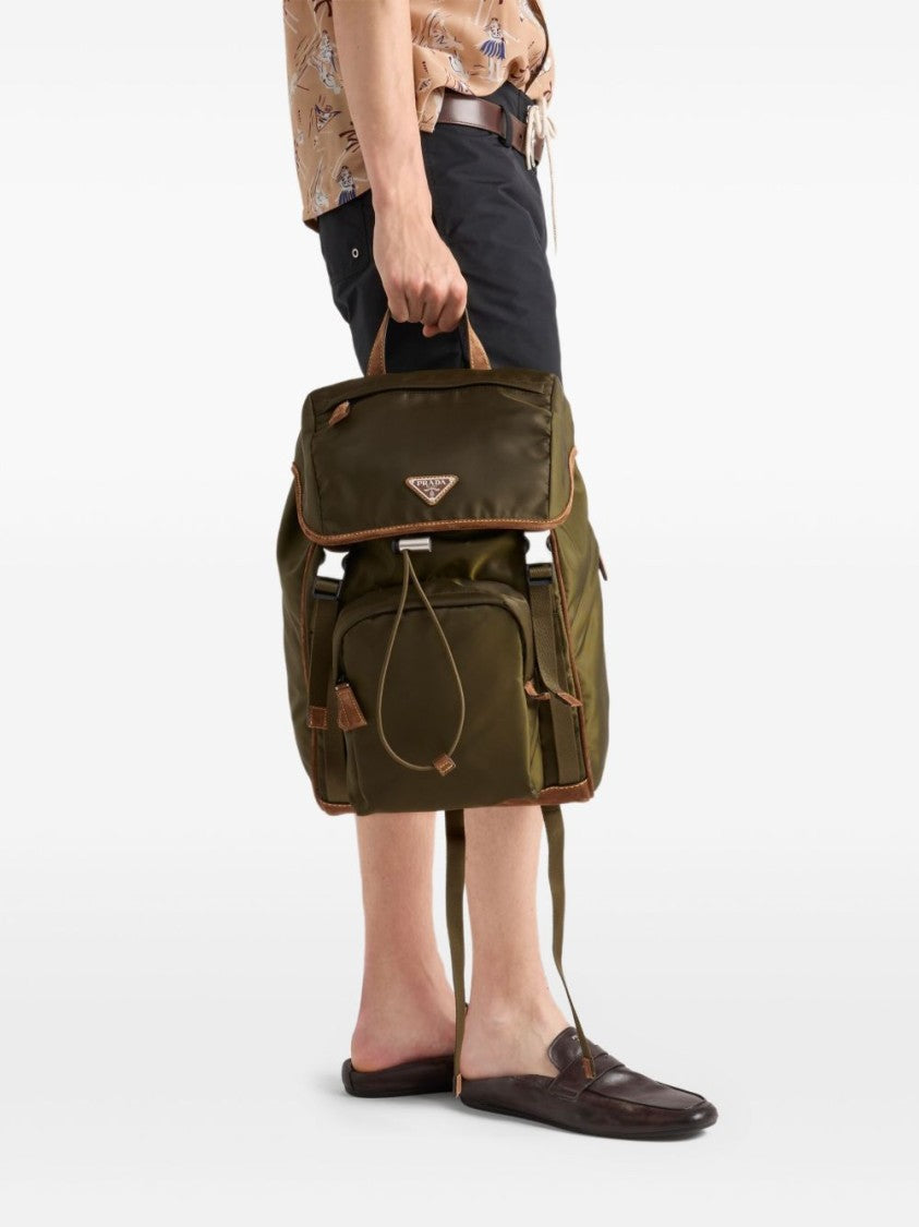 Prada Re-Nylon And Suede Backpack