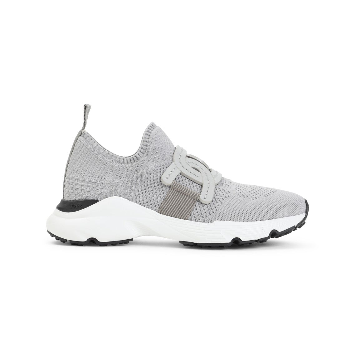 Tod's Pearl Grey Textile Sneakers
