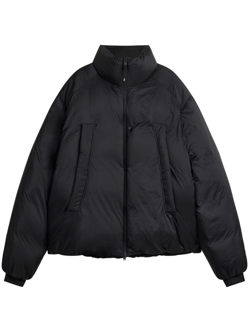Y-3 Boxy Black Puffer Jacket With High Collar