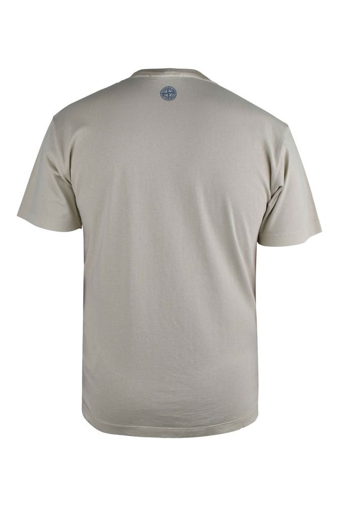 Stone Island Beige Cotton T-Shirt