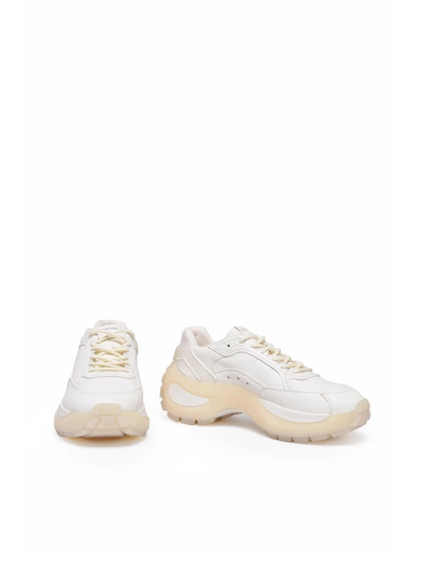 Sportmax White Leather Urta Sneakers
