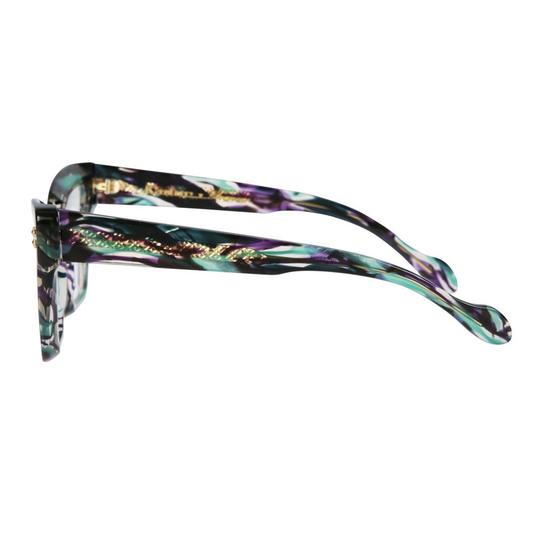 Kador Gold Vanessa Glamour Oversized Geometric Eyeglasses