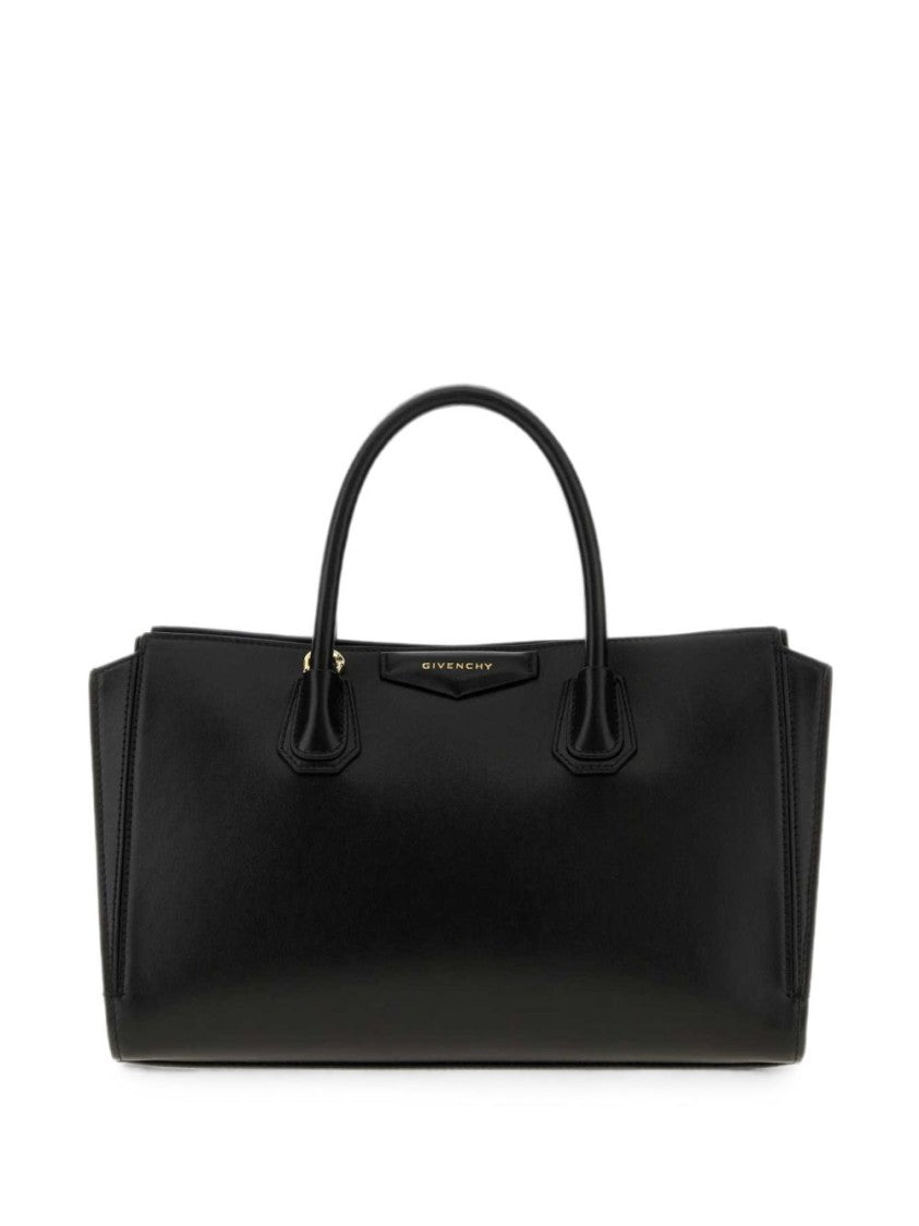 Givenchy Black Rounded Handle Structured Handbag