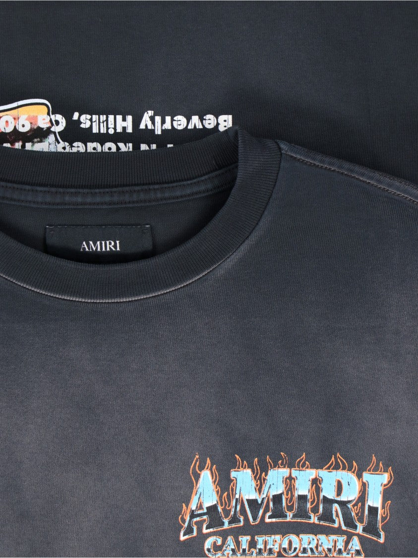 Amiri Graphic Short-Sleeve T-Shirt With Retro California Motif