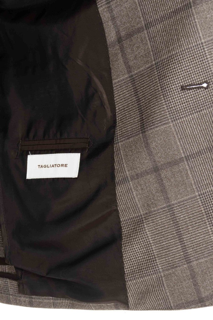 Tagliatore Super 130’S Virgin Wool Check Suit
