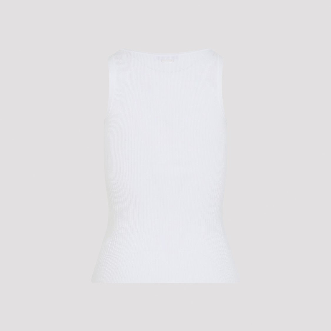 Max Mara Fitted Viscose Blend Sleeveless Top