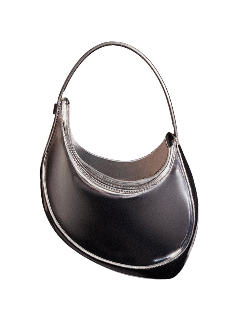 Mugler Mini Smooth Spiral Curve 02 Metallic Jersey Handbag