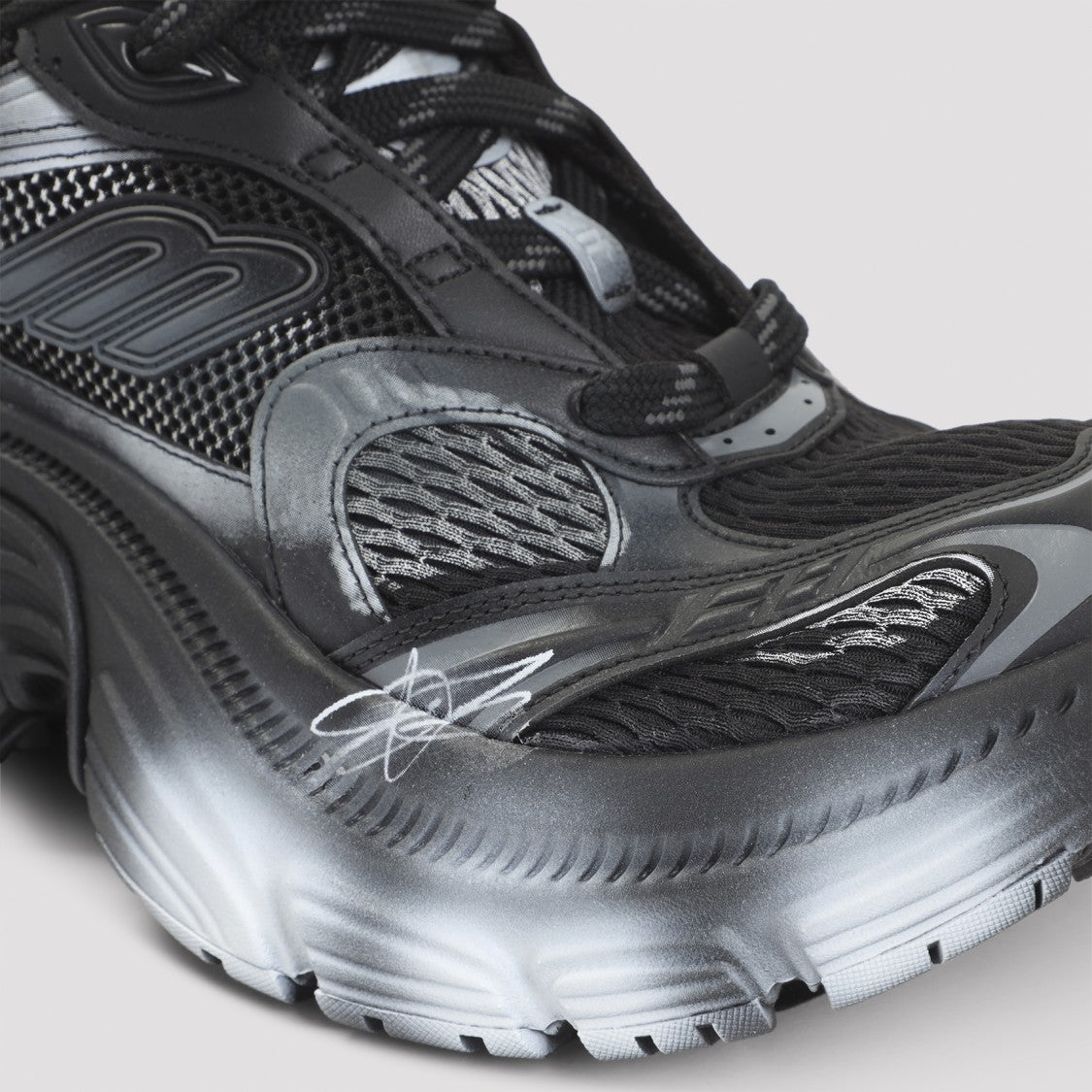 Balenciaga 6Xl Black Textile Sneakers